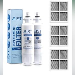 Mist Fresh Refrigerator Water Filter Replacement. 3 Pack | New